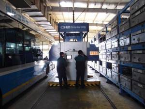 Beijing has a fleet of electric buses that use the battery swapping method.  